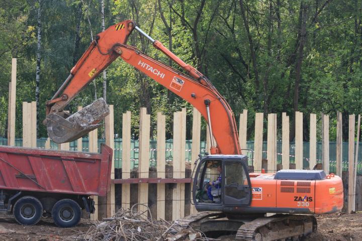 Компания Техоптимум-земляные работы.
Гусеничный экскаватор Hitachi ZX 330 компании Техоптимум.