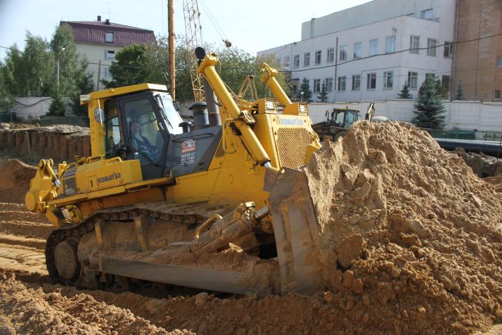 Компания Техоптимум-земляные работы.
Бульдозер komatsu D155A компании Техоптимум.