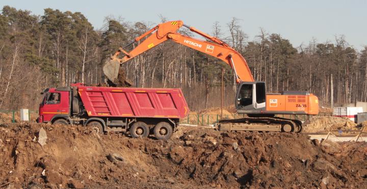 Компания Техоптимум-земляные работы.
Гусеничный экскаватор Hitachi ZX 330 компании Техоптимум.
