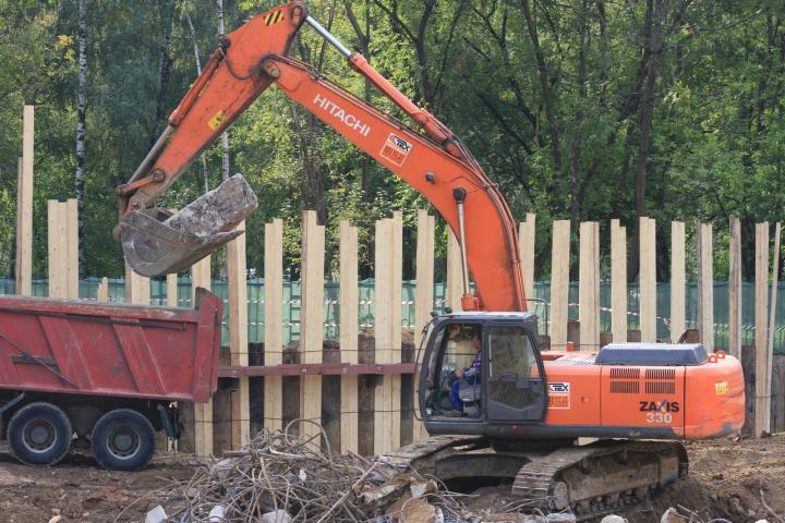 Компания Техоптимум-земляные работы.
Гусеничный экскаватор Hitachi ZX 330 компании Техоптимум.