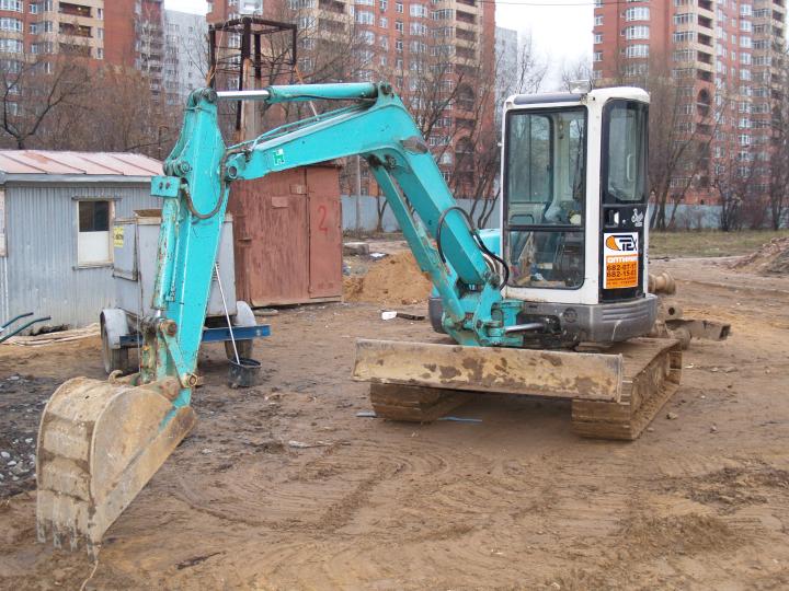 Компания Техоптимум-земляные работы.
Мини-экскаватор Kobelco 40SR компании Техоптимум.